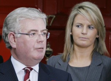 Lorraine Higgins with former Labour party leader Eamon Gilmore.