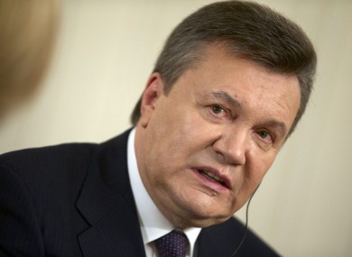 Former Ukrainian President Viktor Yanukovych.