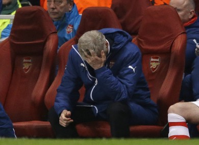 Bad night at the office for Arsenal and their manager last night.