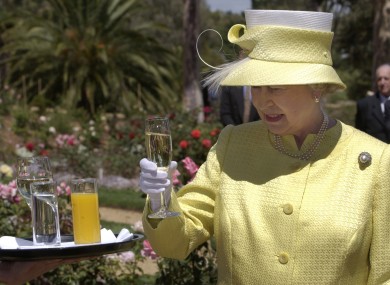 There may be benefits for Queen Elizabeth in that glass of bubbles - because of her age.