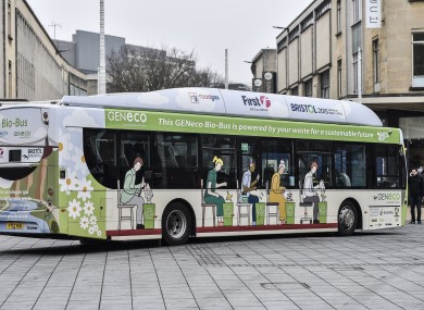 The 'poo bus' was on view today in Bristol.