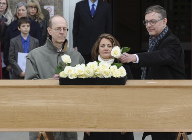 Richard III's nephew 16 times removed Michael Ibsen, left, and his brother Jeff Ibsen and niece 18 times removed Wendy Duldig.