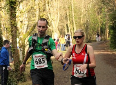 O'Regan and Kane in action in an ultra marathon last month.