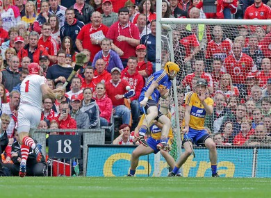 Anthony Nash taking a penalty against Clare.