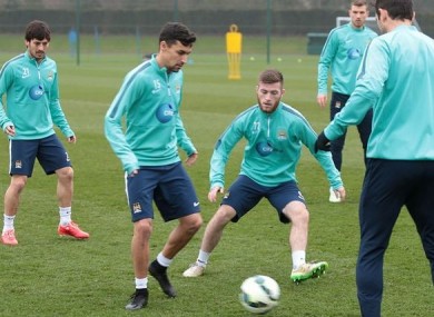 Byrne has recently been brought in to train with the Man City first team.