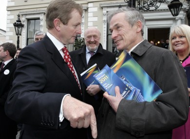 Taoiseach Enda Kenny and Jobs Minister Richard Bruton