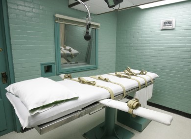 The execution chamber in Huntsville, Texas.