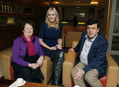 Mary O'Rourke and Brian Lenihan with RTÉ's Miriam O'Callaghan.