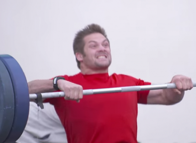 Richie McCaw got straight down to work in the gym.