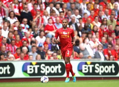 Johnson was part of the Liverpool side that won the League Cup in 2012.
