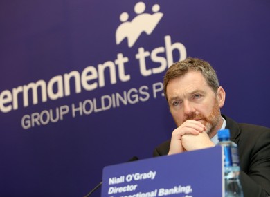 Niall O’Grady, director of transactional banking, at briefing last week.