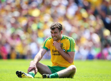 Eamonn McGee injured his ankle against Galway (file photo).