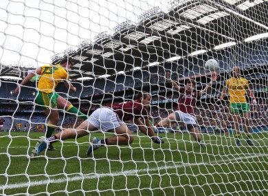 Paddy McBrearty scored Donegal's first goal after six minutes - but the Ulster men let Galway back into the game.