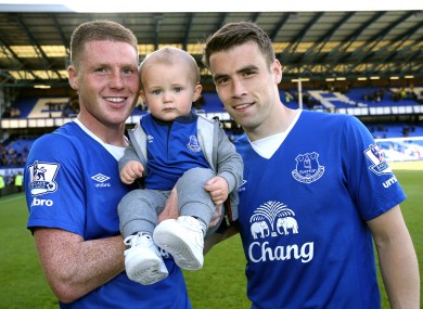 McCarthy has joined Seamus Coleman (right) in committing his long term future to Everton.