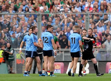 Connolly receives his marching orders.