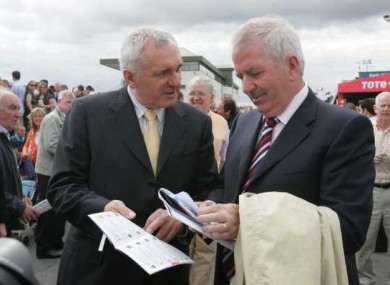 Bertie Ahern pictured here with Charlie McCreevy