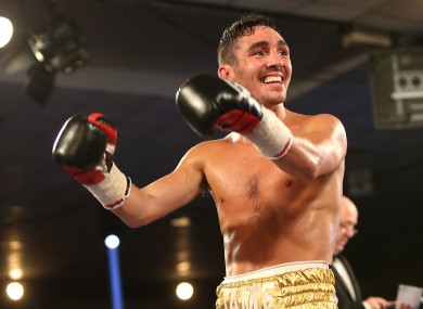 Conlan celebrates after his dominant win.