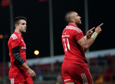 Munster will play Stade Francais in January.