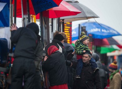 Wind and rain has made for uncomfortable conditions for race fans this week.