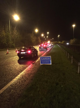 Last night's checkpoint on the M1.