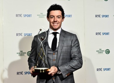 Rory McIlroy won last year's award.