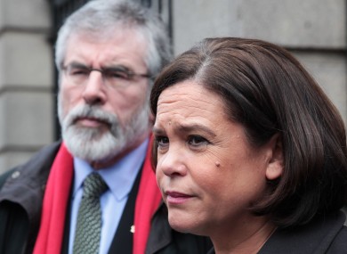 Gerry Adams and Mary Lou McDonald