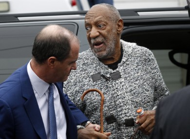 Bill Cosby arrives for a court appearance last December.