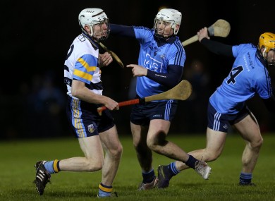 UCD's Colm Cronin and Dublin's Liam Rushe in action in tonight's game.
