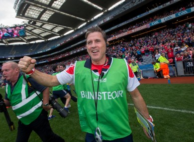 Paudie Murray celebrating Cork's victory in last September's All-Ireland final.