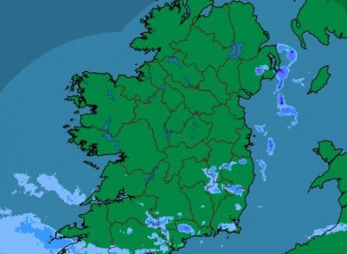 The latest rainfall radar