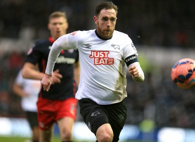 Ireland international Richard Keogh could feature as Derby host Man United.