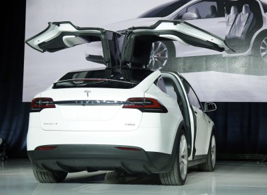 The Tesla Model X car was unveiled last year.