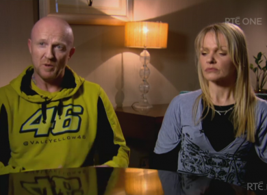Eddie Moloney's children Paul and Joanne