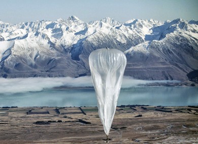 One of Google's internet beaming balloons being tested in New Zealand back in 2013.
