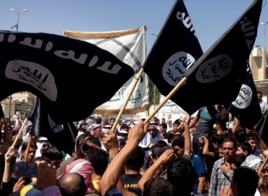 File photograph of the Islamic State flag