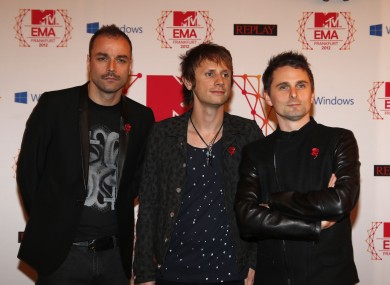 Muse: Chris Wolstenholme, Dominic Howard and Matt Bellamy.