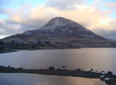 Mt. Errigal, one of the mountainous areas in Donegal.