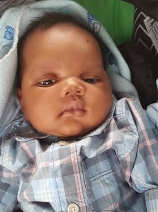 Seven-week-old Ahsir Simmons was taken from the Philadelphia shopping centre.