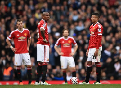 Man United's top-four hopes suffered a setback after they were beaten by Tottenham at the weekend.