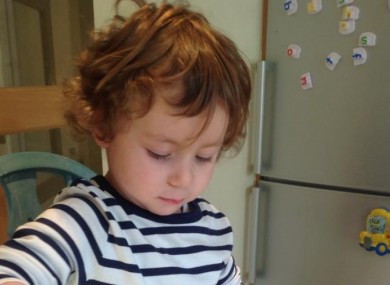 Three-year-old Caleb Watters was rescued by a passerby after he fell into the River Lee last Friday.