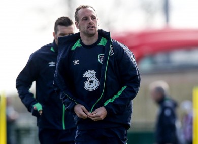 Former Cork City midfielder David Meyler starts.