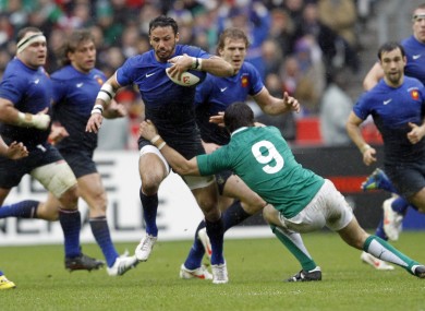 The back in action against Ireland in 2012.
