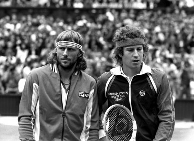 Borg and McEnroe met in four Grand Slam finals, with McEnroe winning three.