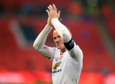 Rooney captained United to FA Cup success last month.