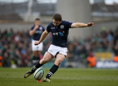 Greig Laidlaw did most of the work for Scotland.