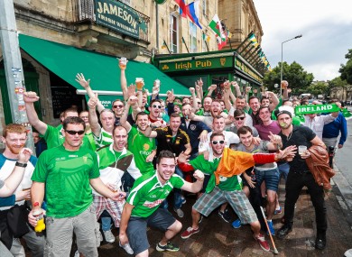 Irish fans in Bordeaux last week.