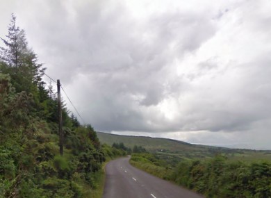 The R585, near where the crash happened.