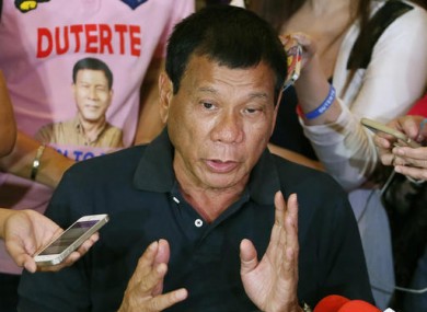 Rodrigo Duterte (File photo)