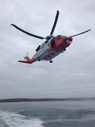 File photo of a coast guard helicopter.