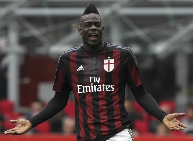 Mario Balotelli struggled to make an impact during his one-year loan with AC Milan.